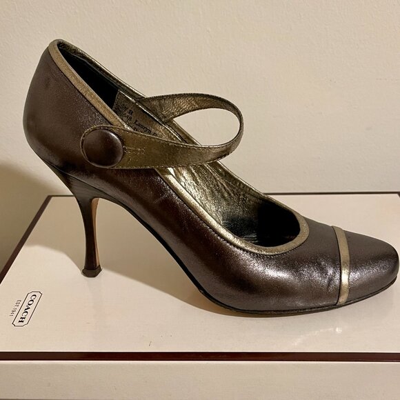 Coach Metallic Lauryn MaryJane Heels - Picture 2 of 10